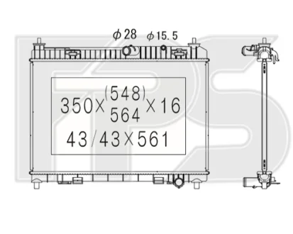 Радіатор охолодження FPS FP 28 A480