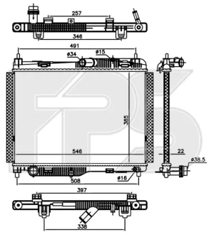 Радіатор охолодження FPS FP 28 A827