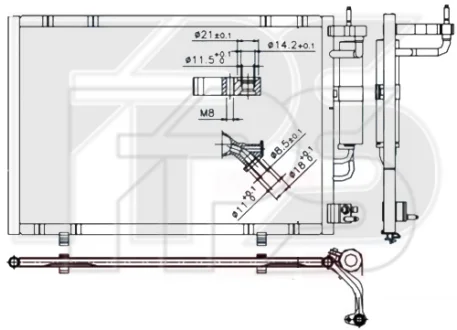 Конденсатор кондиціонера FPS FP 28 K054