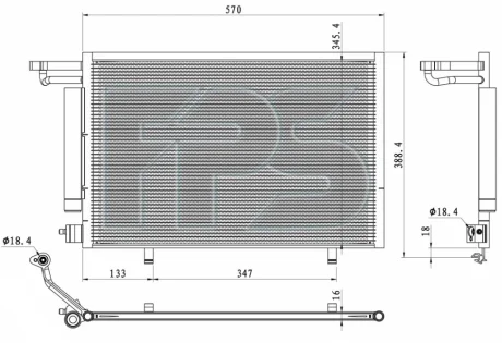 Конденсатор кондиціонера FPS FP 28 K068