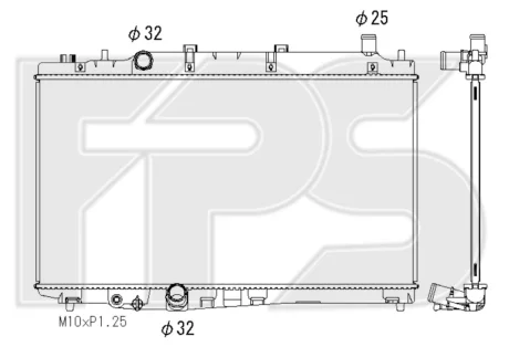 Радіатор охолодження FPS FP 30 A814