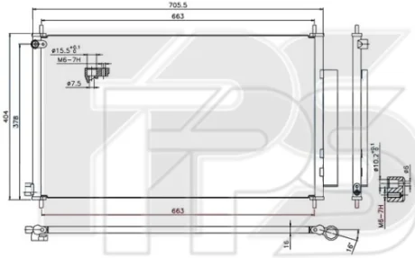 Конденсатор кондиціонера FPS FP 30 K33