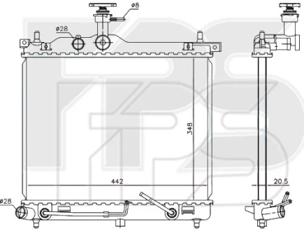 Радіатор охолодження FPS FP 32 A908