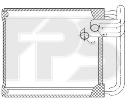 Радіатор пічки FPS FP 32 N08