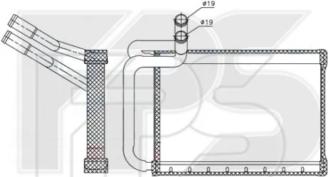 Радіатор пічки FPS FP 32 N212