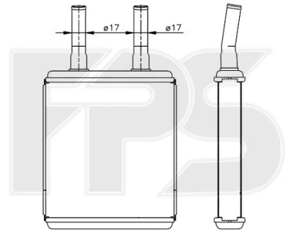 Радіатор пічки FPS FP 32 N68