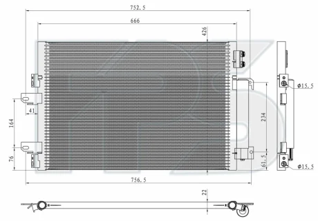 Конденсатор кондиціонера FPS FP 38 K285