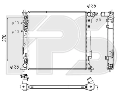 Радіатор охолодження FPS FP 40 A798