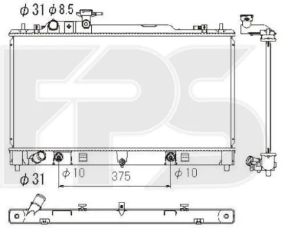 Радіатор охолодження FPS FP 44 A851
