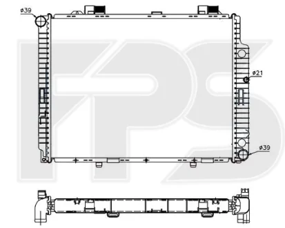 Радіатор охолодження FPS FP 46 A1003