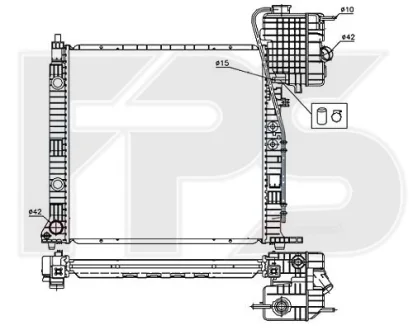 Радіатор охолодження FPS FP 46 A1009