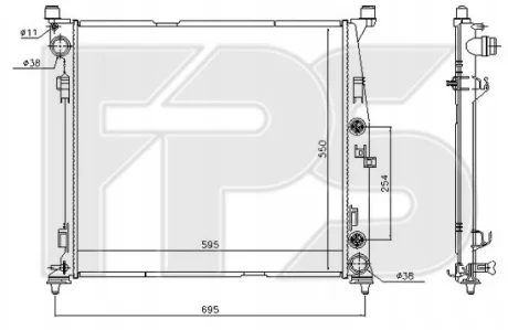 Радіатор охолодження FPS FP 46 A643