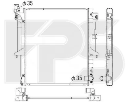 Радіатор охолодження FPS FP 48 A1370