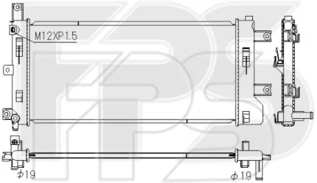 Радіатор охолодження FPS FP 50 A127