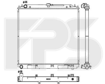 Радіатор охолодження FPS FP 50 A1344