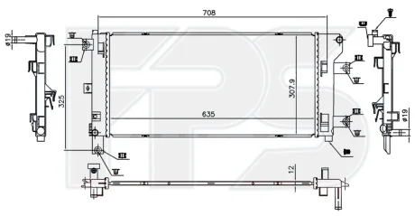 Радіатор охолодження FPS FP 50 A871