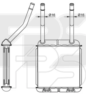 Радіатор пічки FPS FP 52 N39