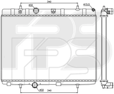 Радіатор охолодження FPS FP 54 A154