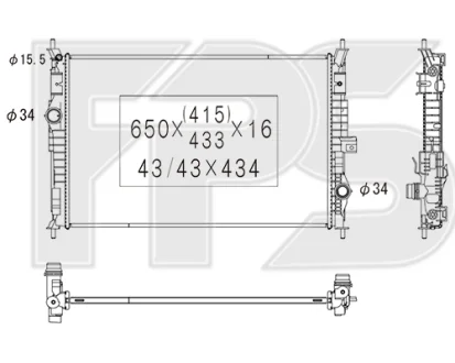 Радіатор охолодження FPS FP 54 A512
