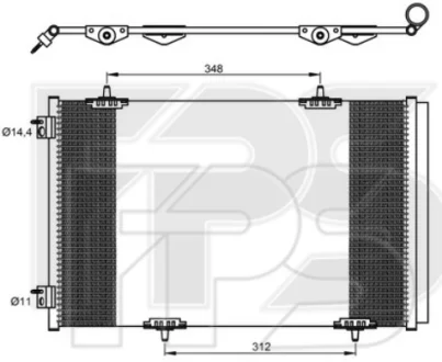 Конденсатор кондиціонера FPS FP 54 K37