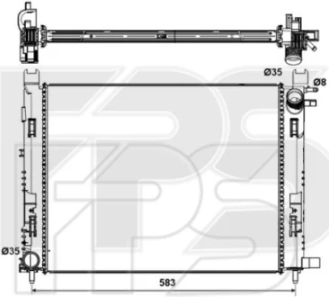 Радіатор охолодження FPS FP 56 A118