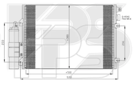 Конденсатор кондиціонера FPS FP 56 K163