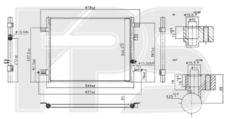 Конденсатор кондиціонера FPS FP 56 K465