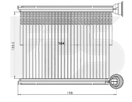 Радіатор пічки FPS FP 56 N249