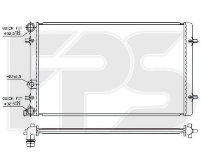 Радіатор охолодження FPS FP 62 A826
