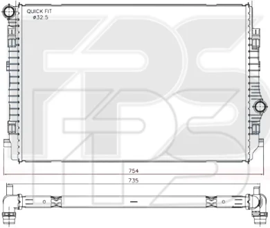Радіатор охолодження FPS FP 64 A187