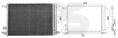 Конденсатор кондиціонера FPS FP 64 K489
