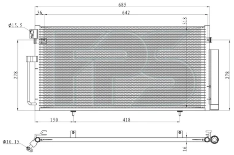 Конденсатор кондиціонера FPS FP 67 K351
