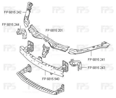 Фото - ремчастина панелі FPS FP 6815 241 Ремчастина панелі FPS FP 6815 241