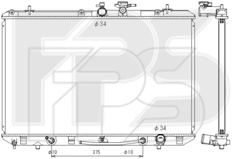 Радіатор охолодження FPS FP 70 A217