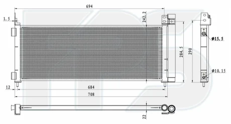 Конденсатор кондиціонера FPS FP 70 K386