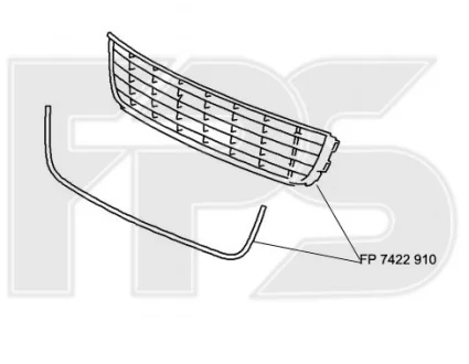 Решітка пластикова FPS FP 7422 910