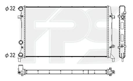 Радіатор охолодження FPS FP 74 A434