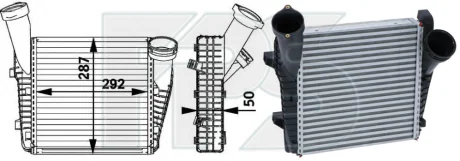Радіатор наддуву FPS FP 74 T121