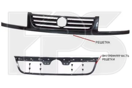 Решітка пластикова FPS FP 9542 991
