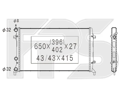 Радіатор охолодження FPS FP 95 A461