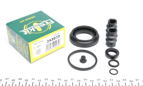 Ремкомплект супорта (заднього)) Audi A8 98-02 (d=43mm) (Lucas) FRENKIT 243039
