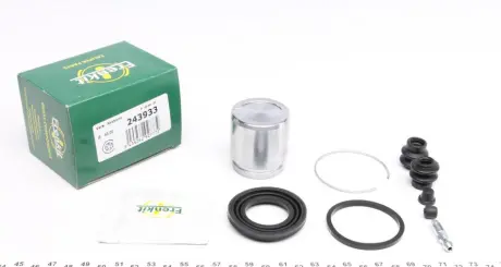 Ремкомплект супорта (заднього) Nissan Murano/Infiniti FX 03- (d=43mm) (+поршень) (Akebono) FRENKIT 243933