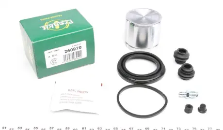 Ремкомплект гальмівного супорту HYUNDAI/KIA ix35/Sonata/Sportage \'\'10>> ="" FRENKIT 260970