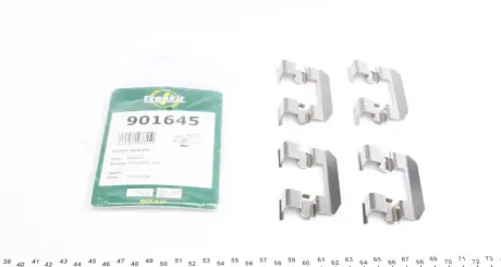 Планка супорта (переднього) прижимна (к-кт) Hyundai Santa Fe 01-06 (Mando) FRENKIT 901645