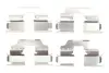 Планка суппорта (заднего) прижимная (к-кт) Renault Scenic III/Megane III 1.2-2.0dCi 08- (Lucas) FRENKIT 901773 (фото 1)