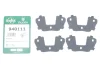 Комплект протискрипних пластин (передніх) Ford Transit Connect/Kuga 08-/Focus/Mazda 3/5/Volvo C30/S40/V50 03-/V40 FRENKIT 940111 (фото 2)