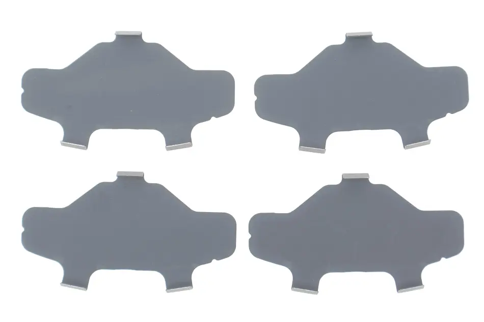 Комплект протискрипних пластин (передніх) Dacia Logan/Sandero 1.0-1.6 04-/Renault Clio 1.2-1.9 98- FRENKIT 940379 (фото 1)