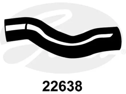 Патрубок системи охолодження гумовий Gates 22638