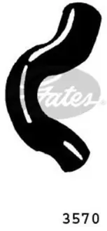 Патрубок системи охолодження гумовий Gates 3570