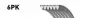 Ремінь Gates 6PK938 (фото 1)
